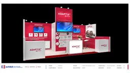 10x20 Inline booth design by Exhibit-Rentals